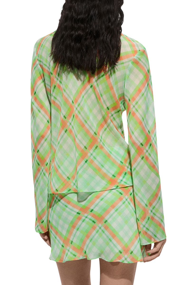 MANGO Check Button-Up Shirt, Alternate, color,