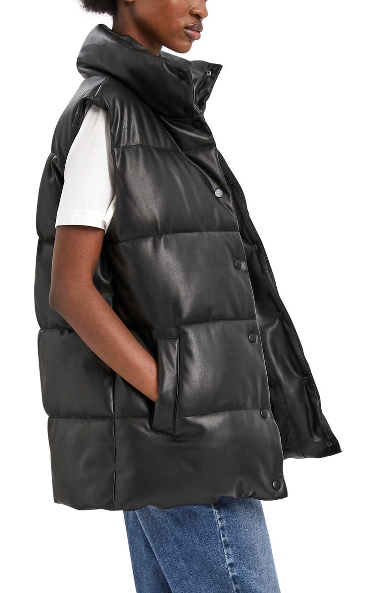 VERO MODA Bella Ofelia Coated Puffer Vest, Alternate, color,