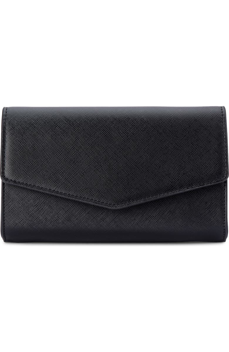 Olga Berg Nic Faux Leather Clutch, Main, color,