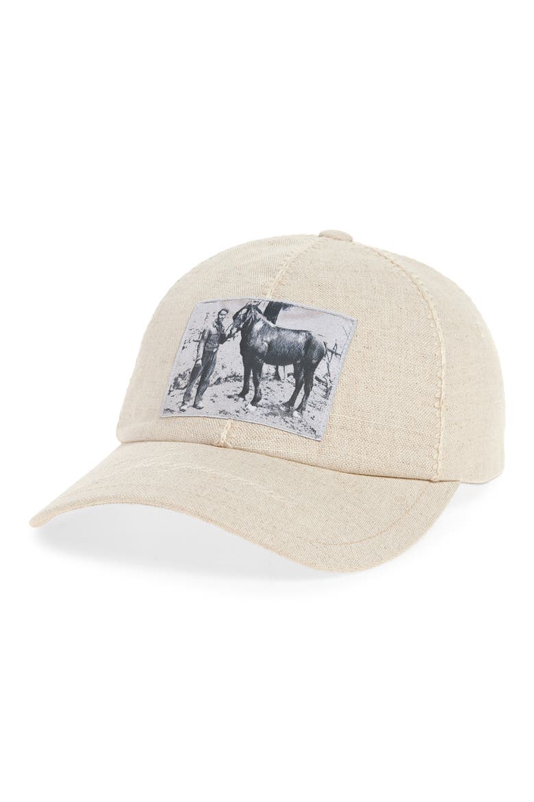 La Casquette Paysan Canvas Baseball Cap, Main, color, LIGHT GREIGE