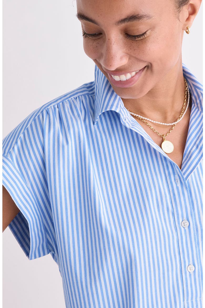 Margo Chambray Top, Alternate, color, STRIPE BREAKER BLUE