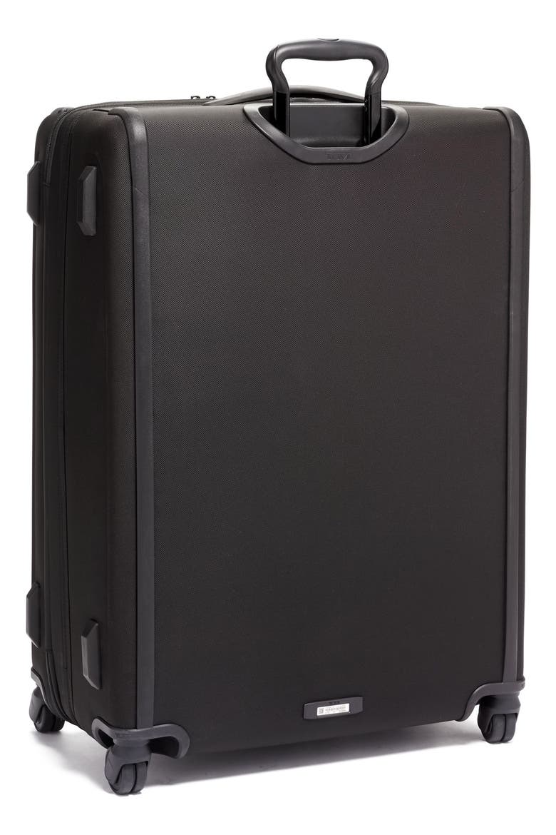 Alpha Large Expandable Checked Luggage, Alternate, color, BLACK