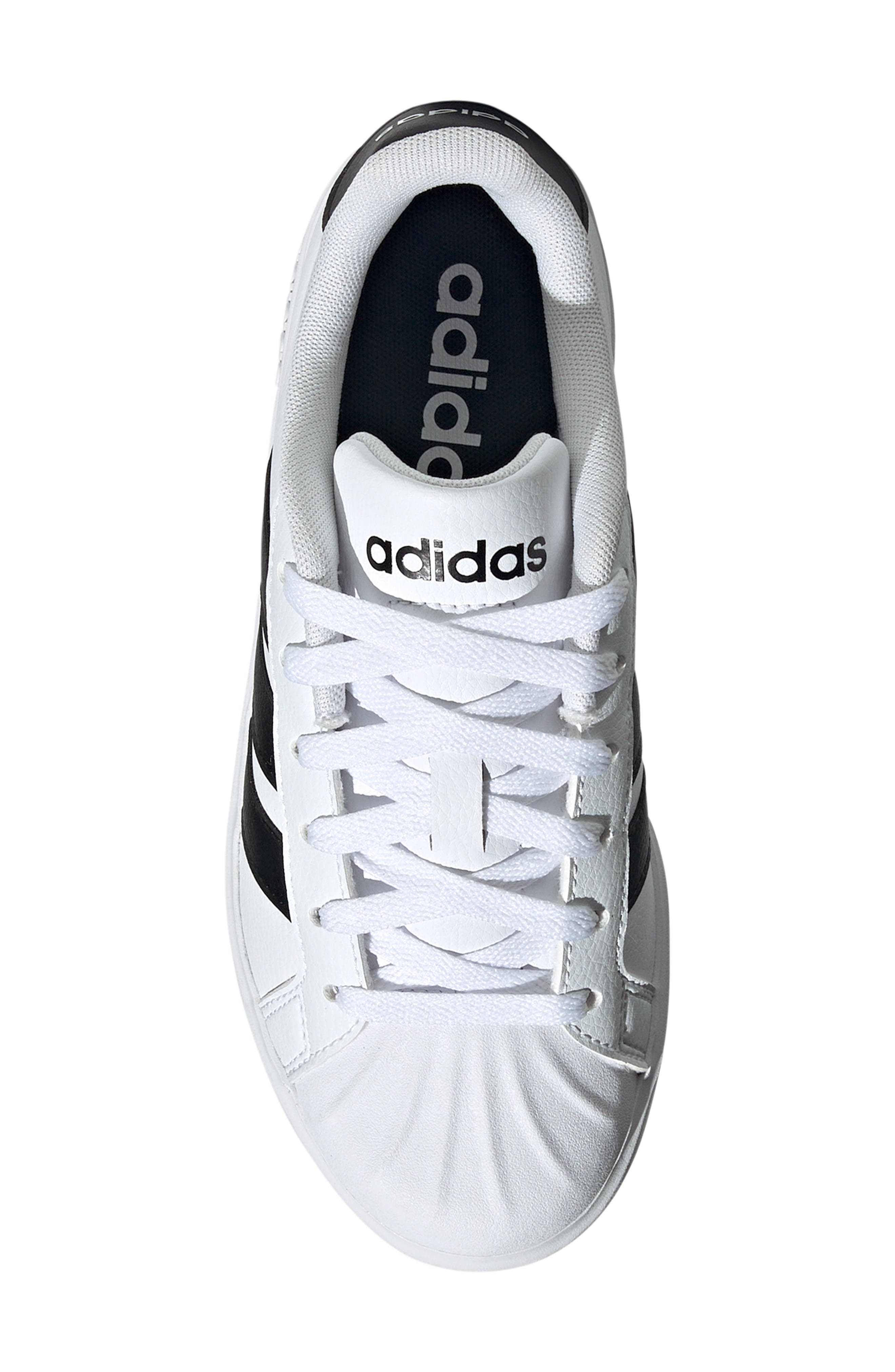 Kids' Street Talk Sneaker, Alternate, color, WHITE/ BLACK/ BLACK