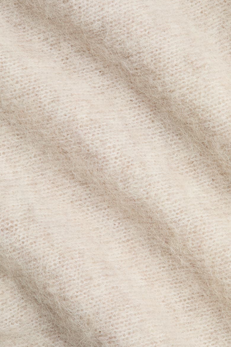 Alpaca-blend One-shoulder Jumper, Alternate, color, Light beige