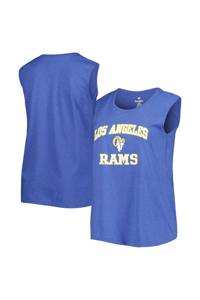 Women's Fanatics Branded Royal Los Angeles Rams Plus Size Tank Top, Main, color, Royal