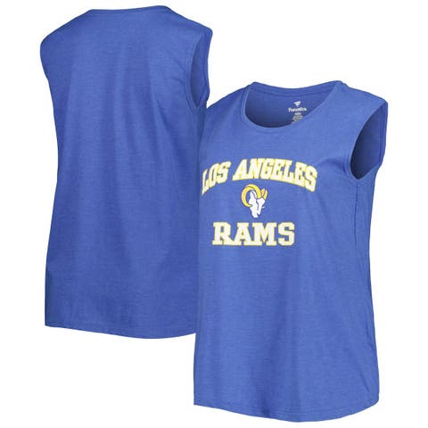 Women's Fanatics Branded Royal Los Angeles Rams Plus Size Tank Top