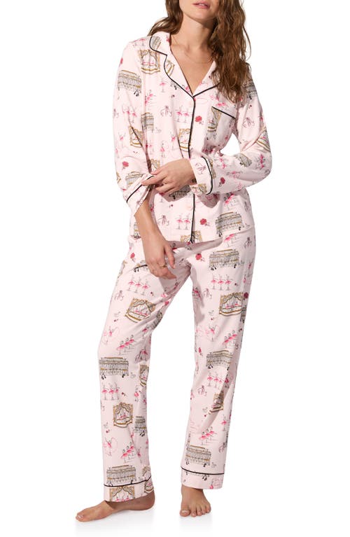 Bedhead Pajamas Print Jersey Pajamas In Pink