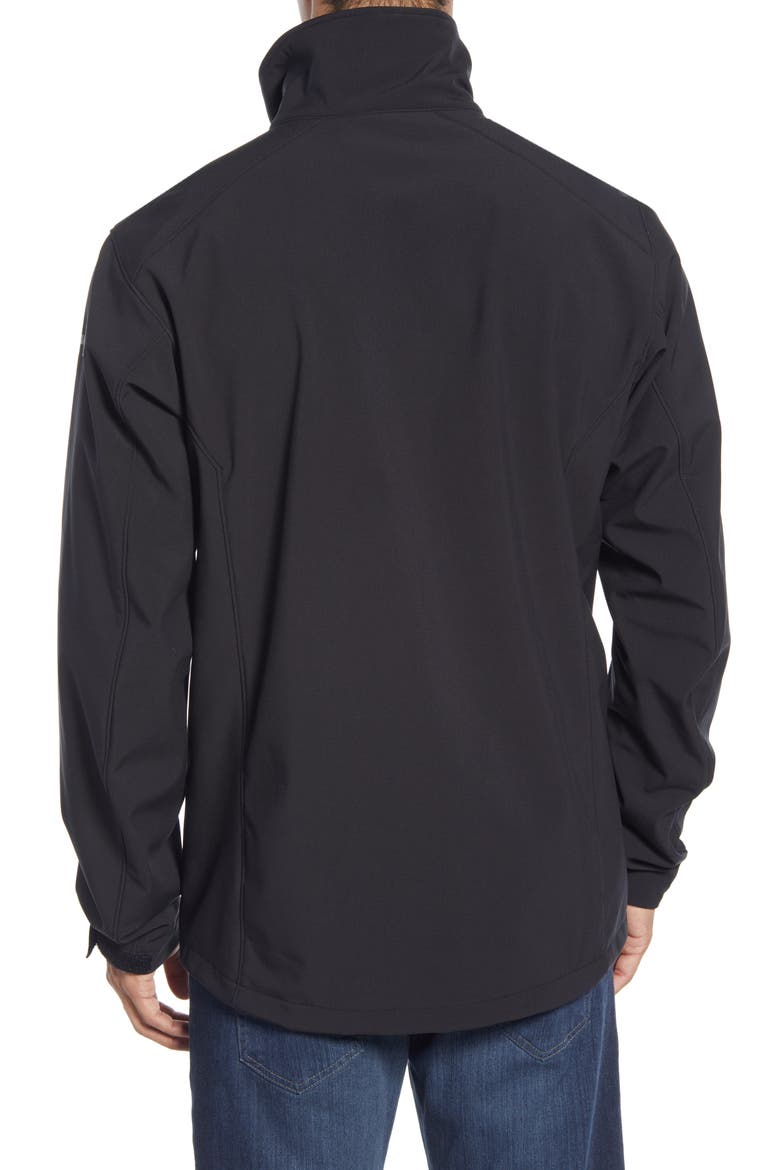 Paramount Water Resistant Softshell Jacket, Alternate, color, BLACK