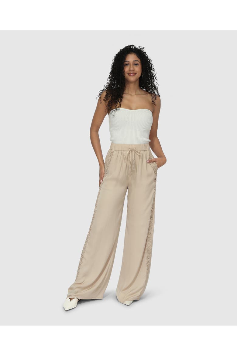 Everywhere All At Once Wide Leg Pant, Alternate, color, Latte