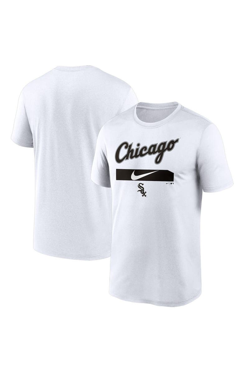Nike Men's Nike White Chicago White Sox City Legend Practice Performance T-Shirt, Main, color,