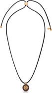 Ettika Circle Stone Cord Pendant Necklace