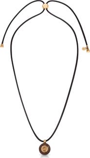 Ettika Circle Stone Cord Pendant Necklace