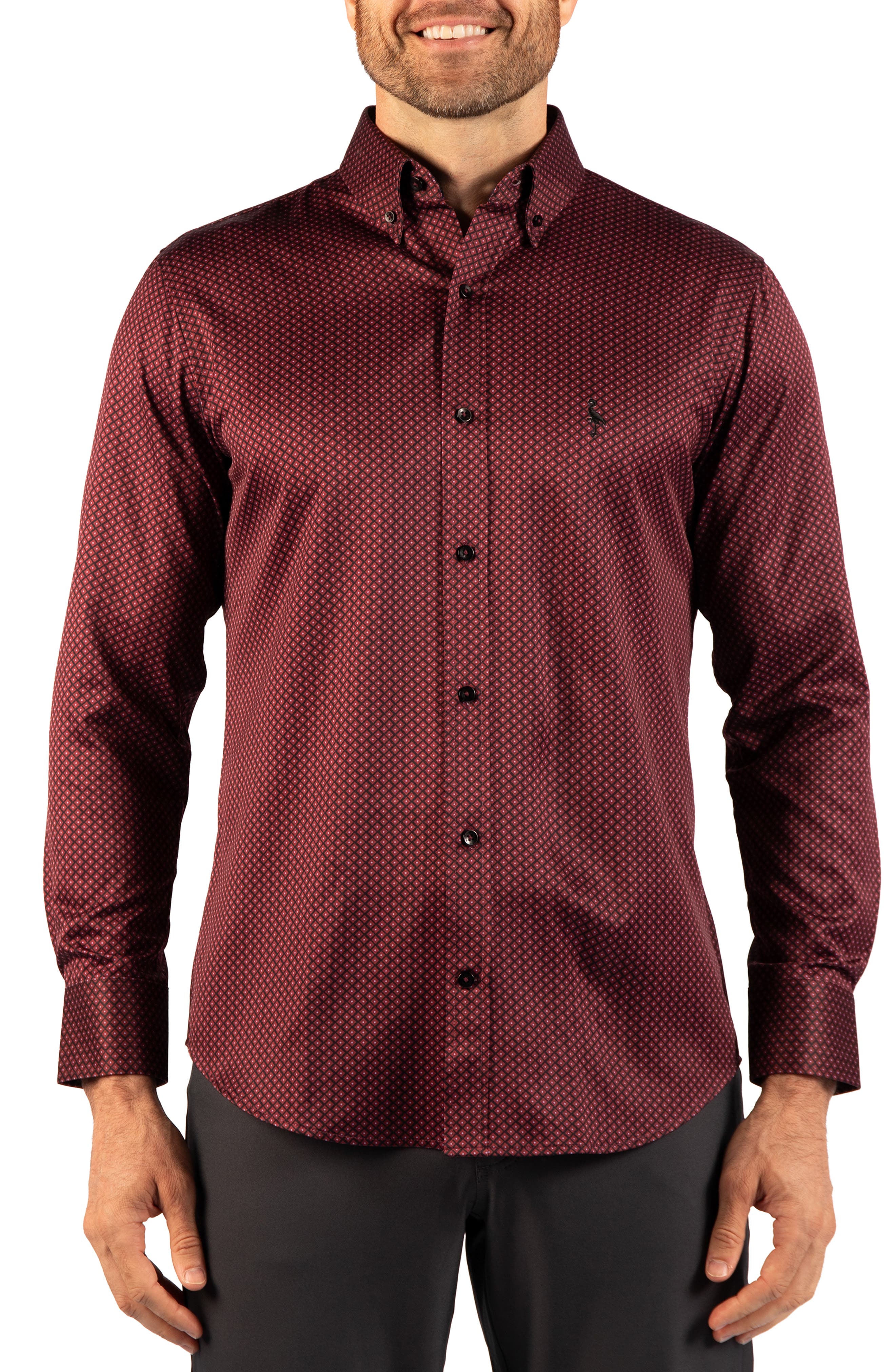 Diamond Printed Performance Shirt