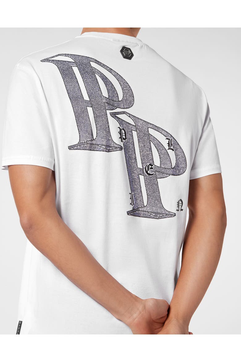 T-Shirt Round Neck Ss Wire Frame Men, Alternate, color, white