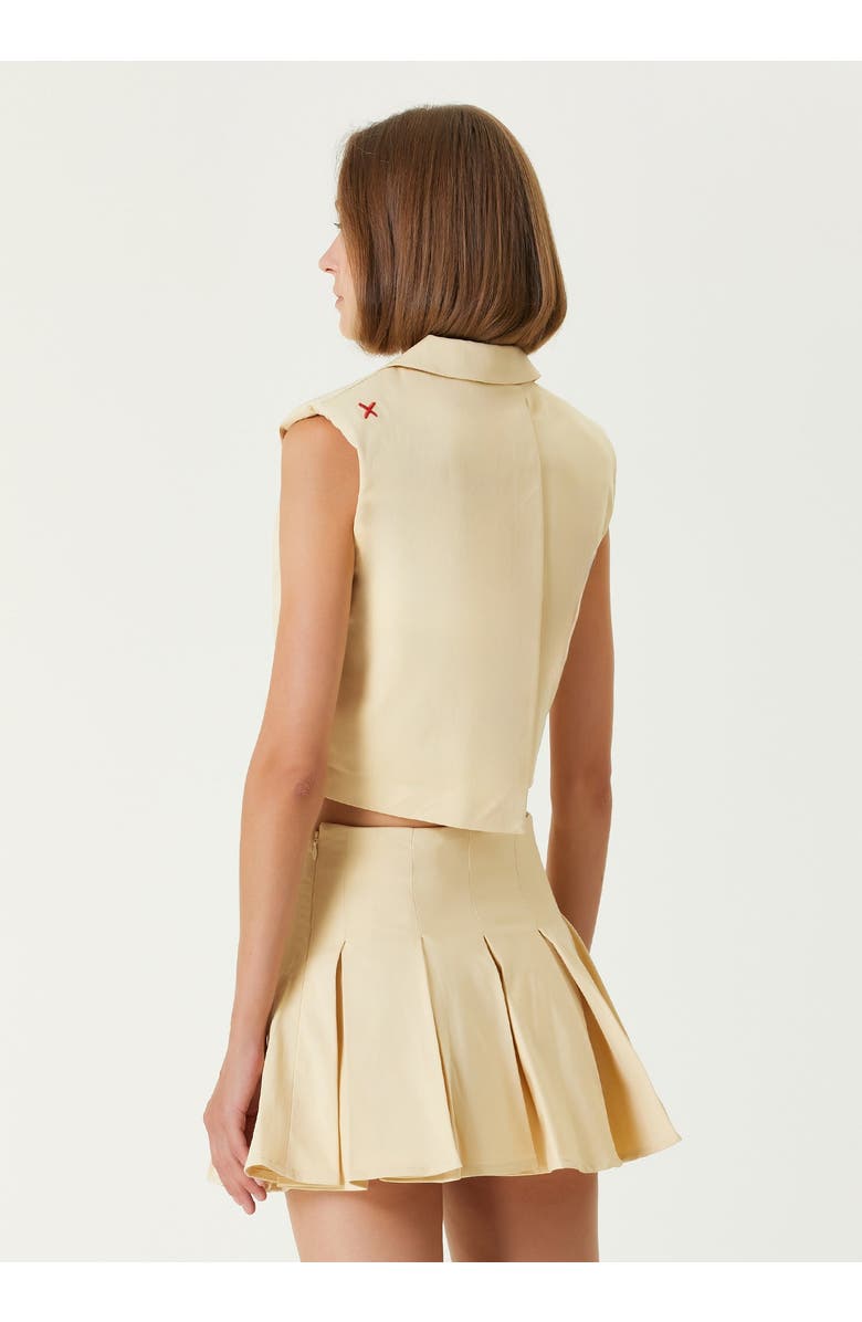 PCFG Cotton Woven Crop Vest, Alternate, color, Chino Green