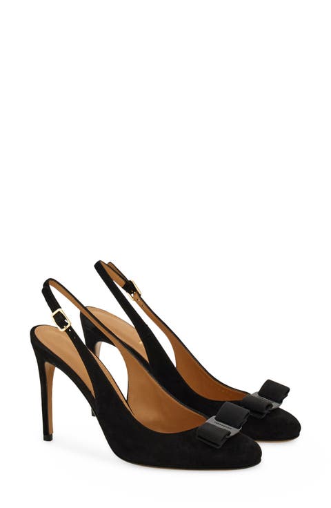 Vara Bow Slingback Stiletto Pump (Women)