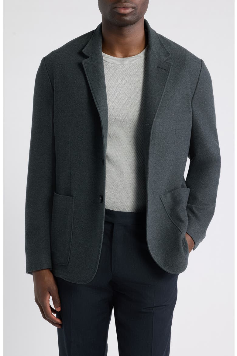 Bruma Trim Fit Solid Wool Suit Jacket, Main, color, CHARCOAL