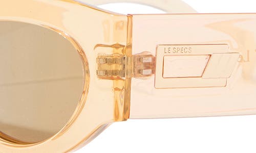 Le Specs Barrier 56mm Polarized Oval Sunglasses In Neutral