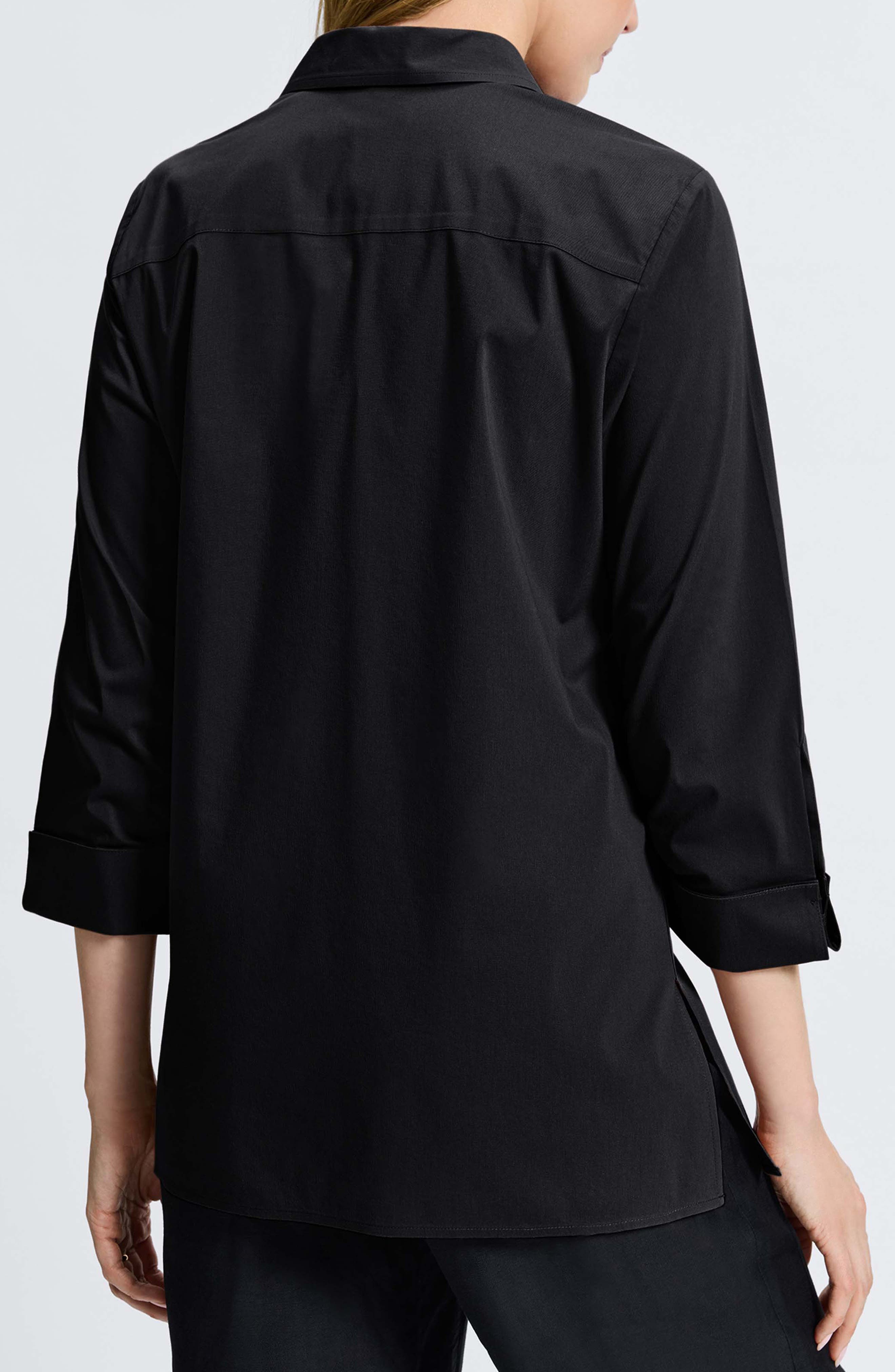 Evelyn Three-Quarter Sleeve Button-Up Shirt - image 2