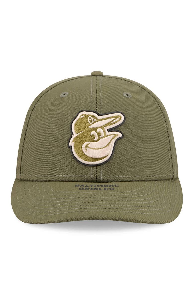 New Era Men's New Era  Olive Baltimore Orioles 2026 Armed Forces Day Low Profile 59FIFTY Fitted Hat, Alternate, color, Olive