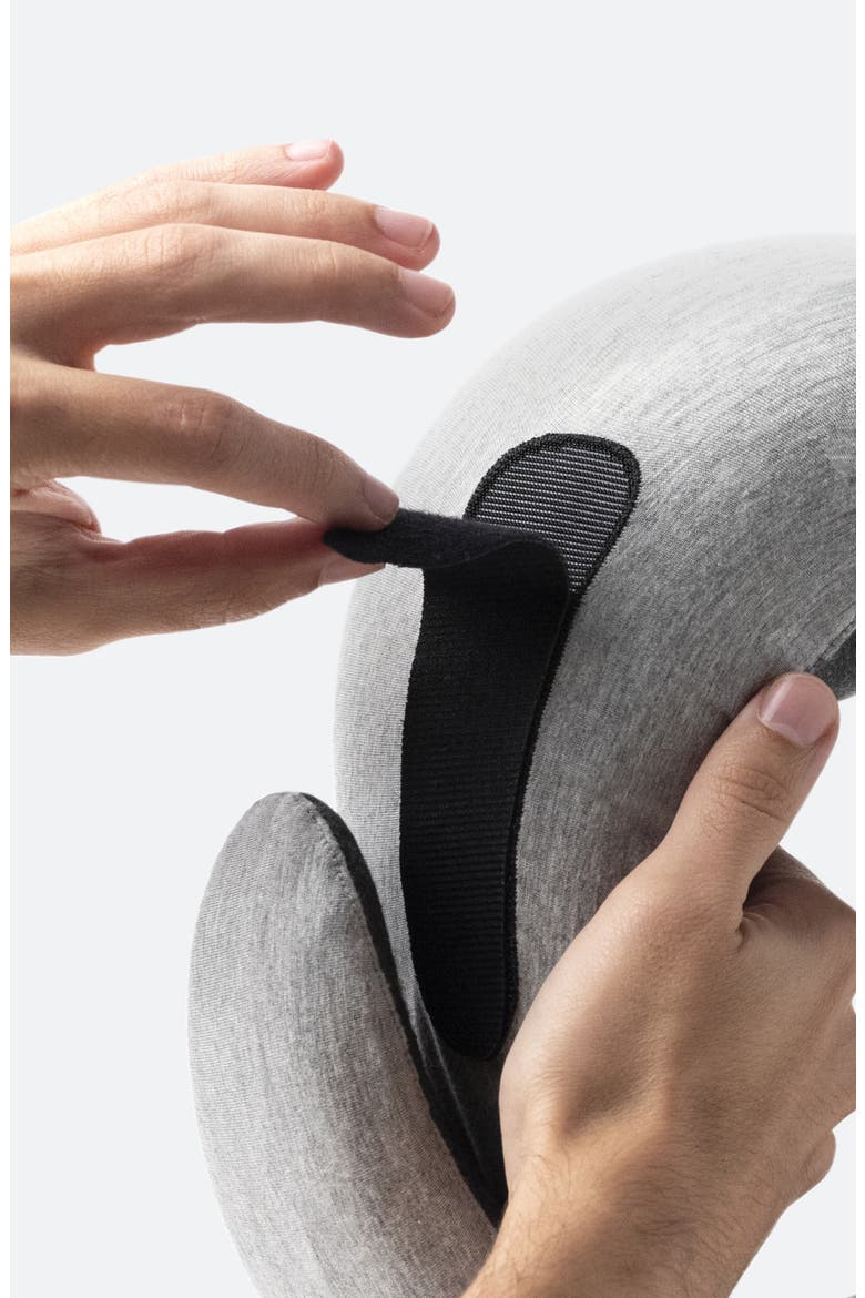 Go Memory Foam Travel Pillow, Alternate, color, MIDNIGHT GREY