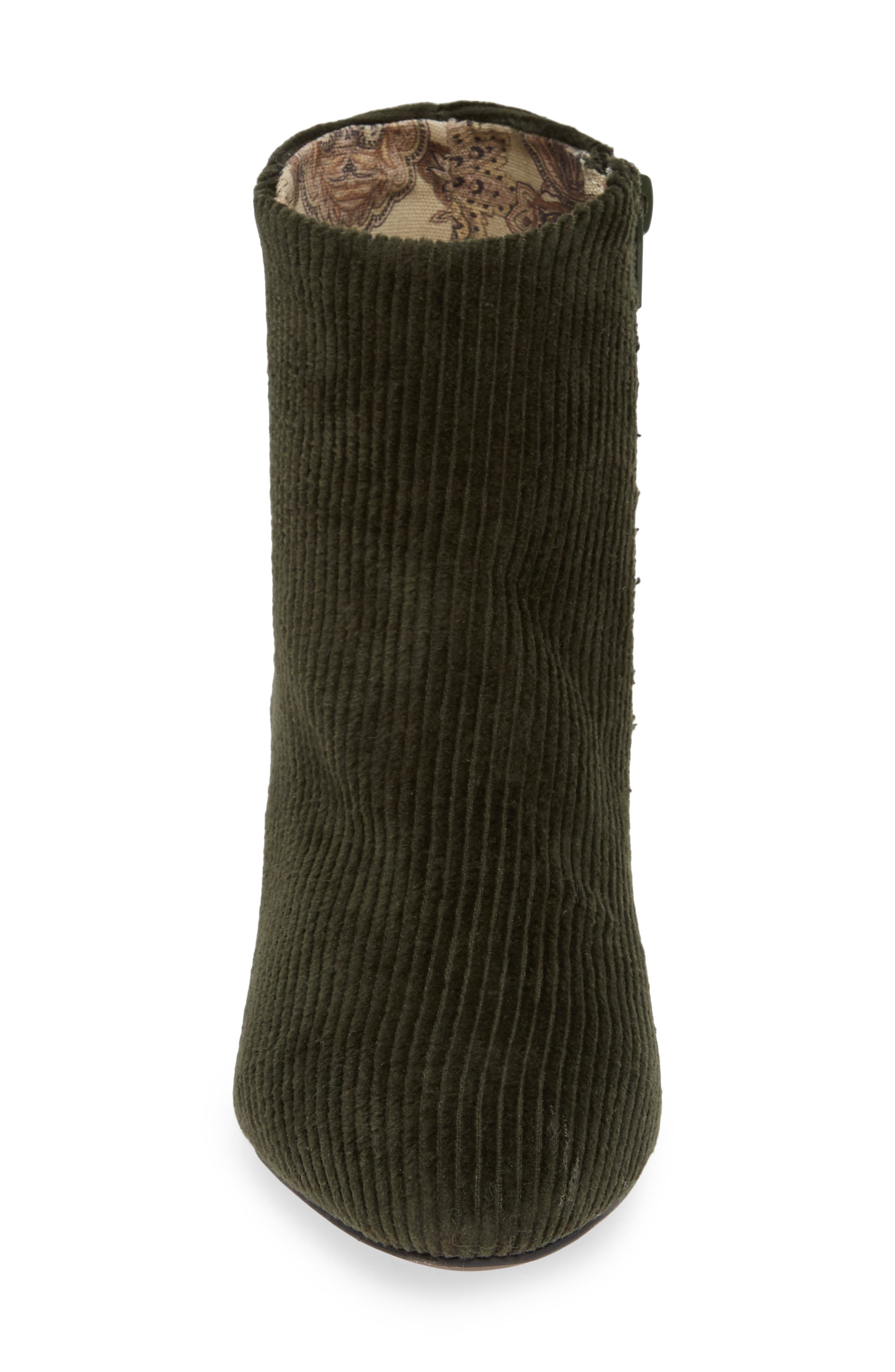 Band of Gypsies Andrea Bootie, Alternate, color, FOREST GREEN CORDUROY