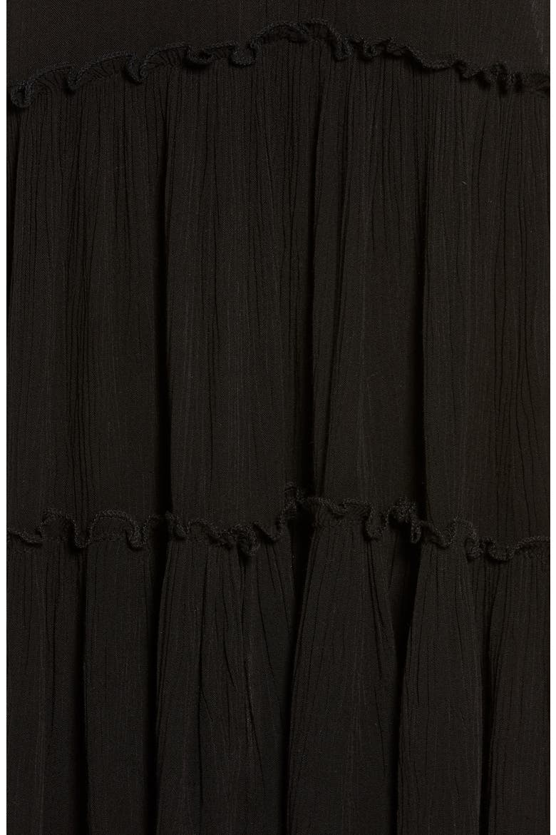 V-Neck Cover-Up Dress, Alternate, color, BLACK