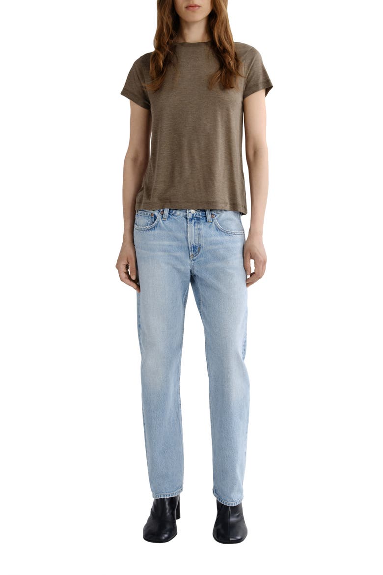 Long Line Adine Tee, Alternate, color, LOAM DARK MOUSE HEATHER