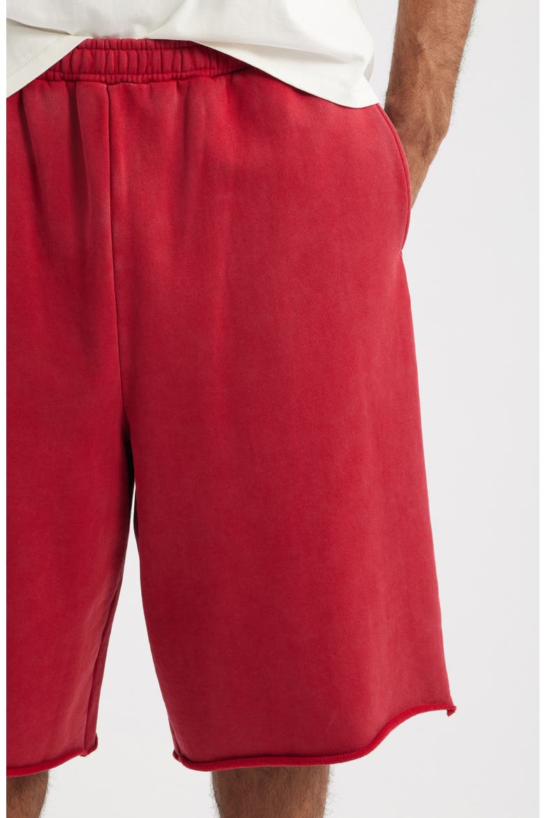 Cut Off Shorts, Alternate, color, RED