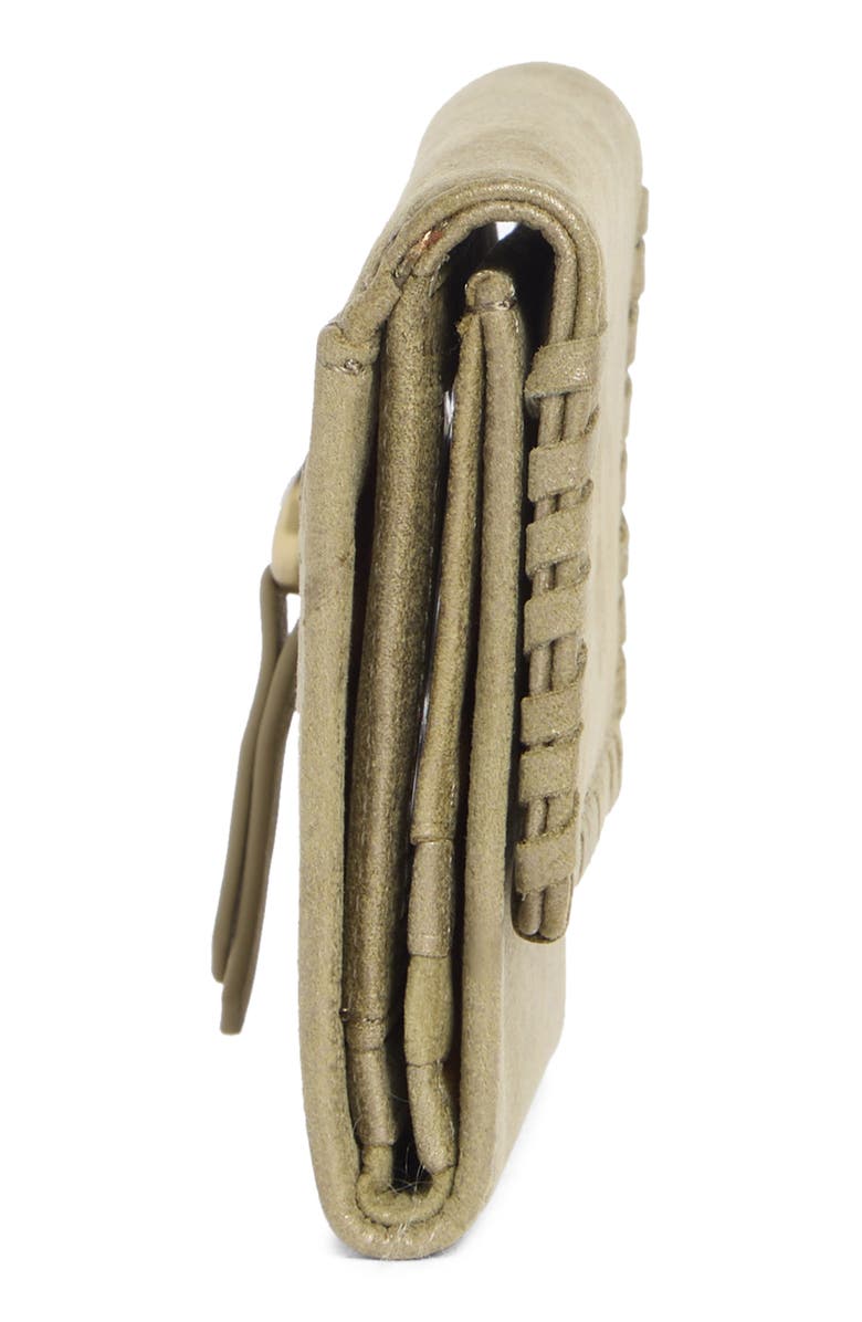 HOBO Foray Small Leather Wallet, Alternate, color, Burnished Sage