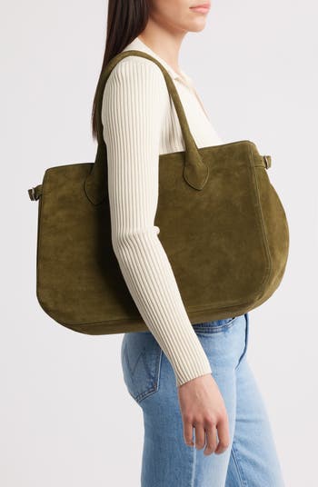 Large Patrizia Suede Satchel