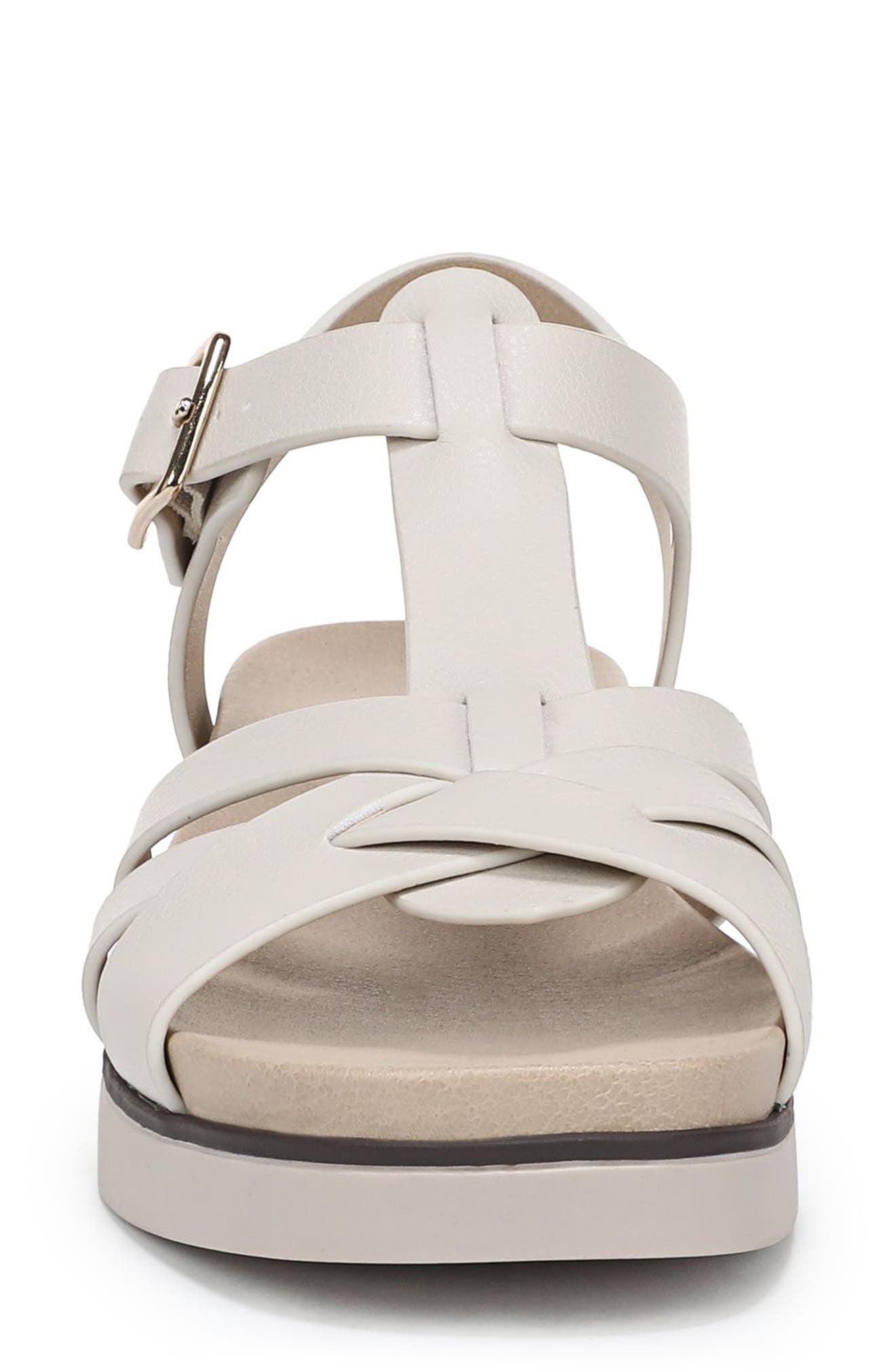 Grandiose Platform Wedge Sandal, Alternate, color, BONE