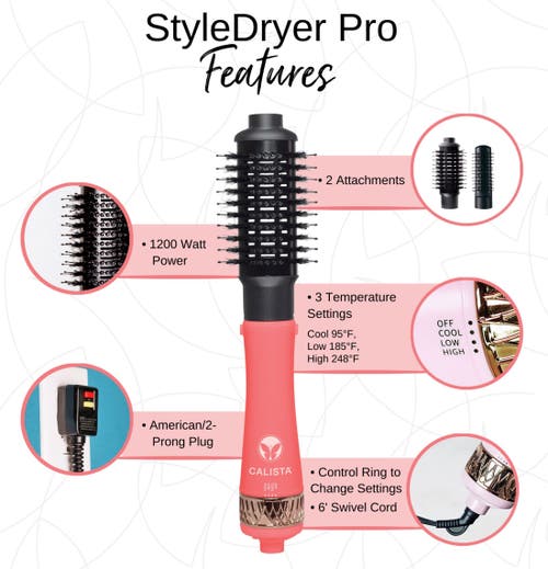 Calista Styledryer Pro Hair Drying Brush In Sand