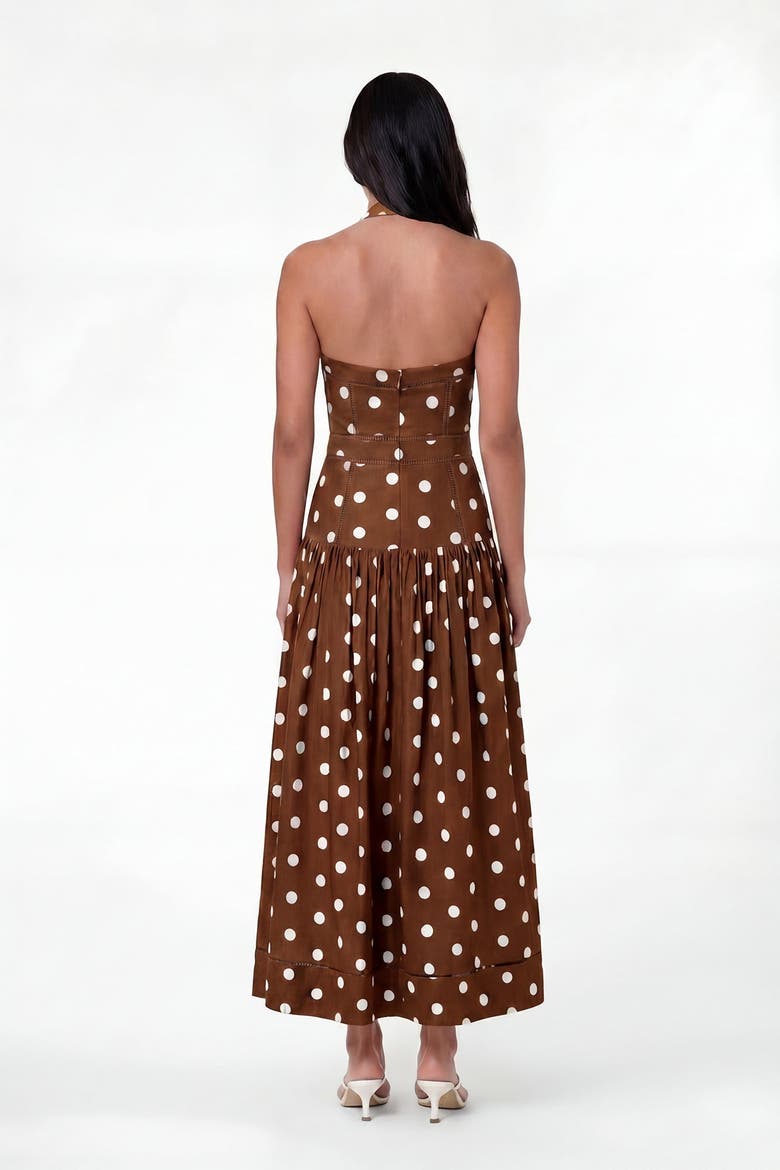 Vivianne Dress, Alternate, color, Spice  Ivory Polka Dot