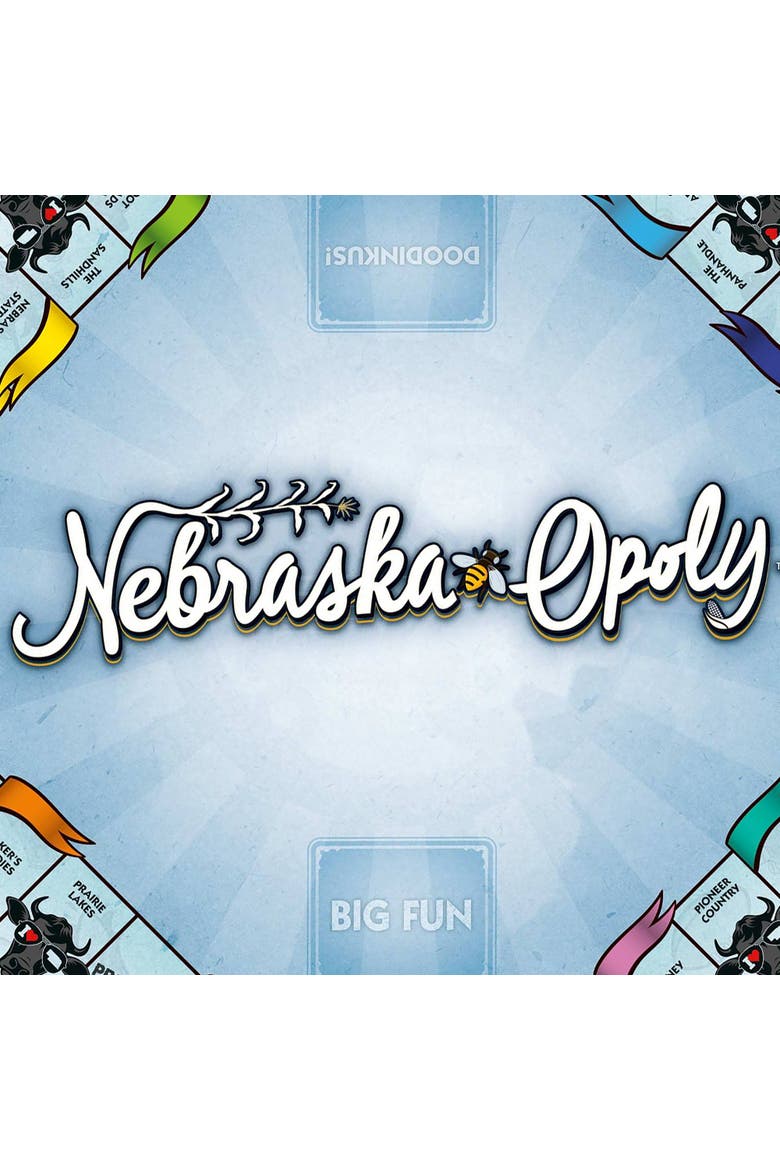Nebraska Opoly Board Game, Alternate, color, Multicolored