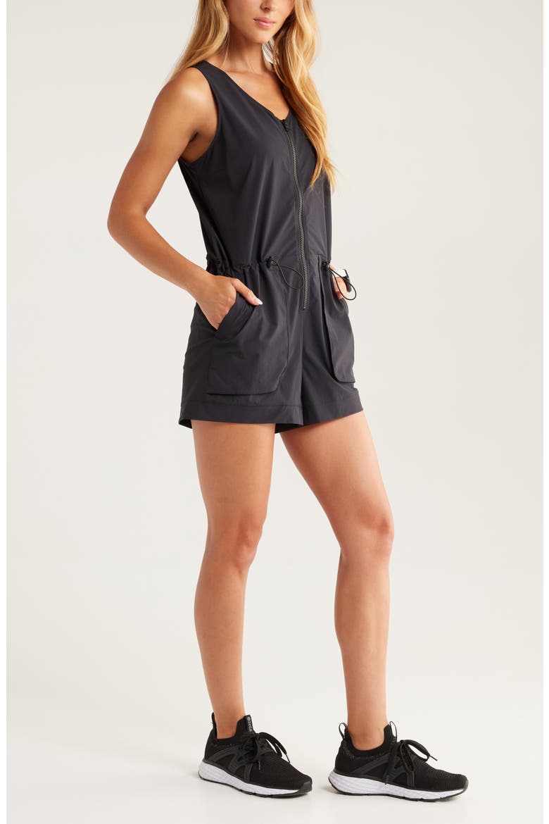 Navigator Short Romper, Alternate, color, BLACK