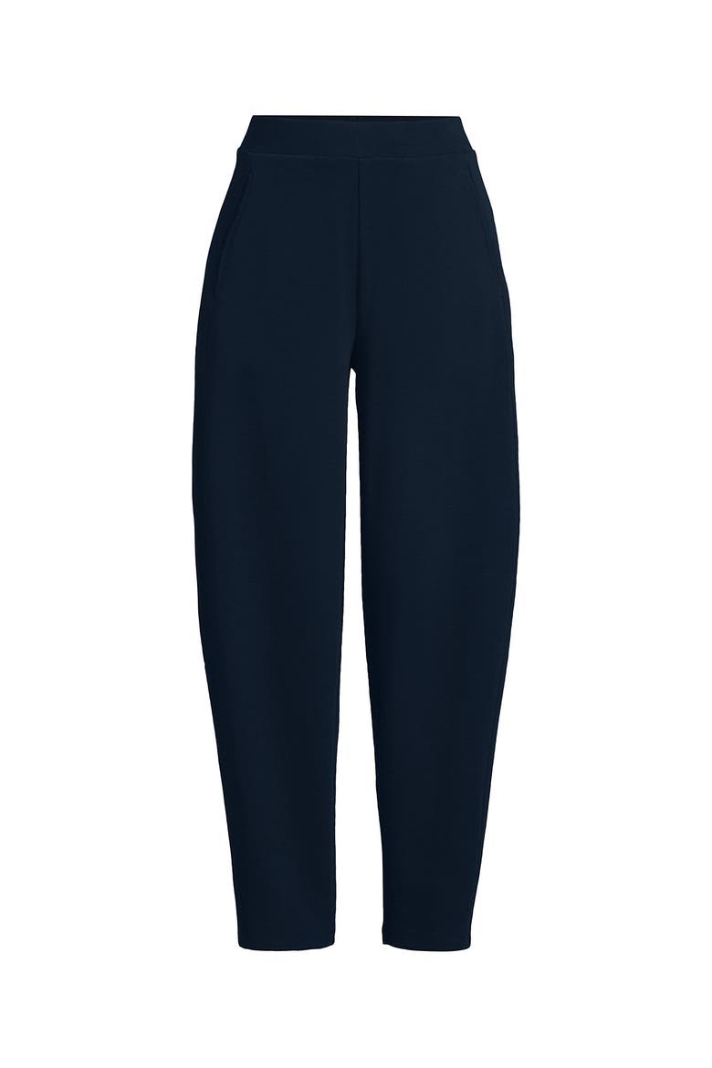 Sport Knit High Rise Barrel Ankle Pants, Alternate, color, Radiant Navy