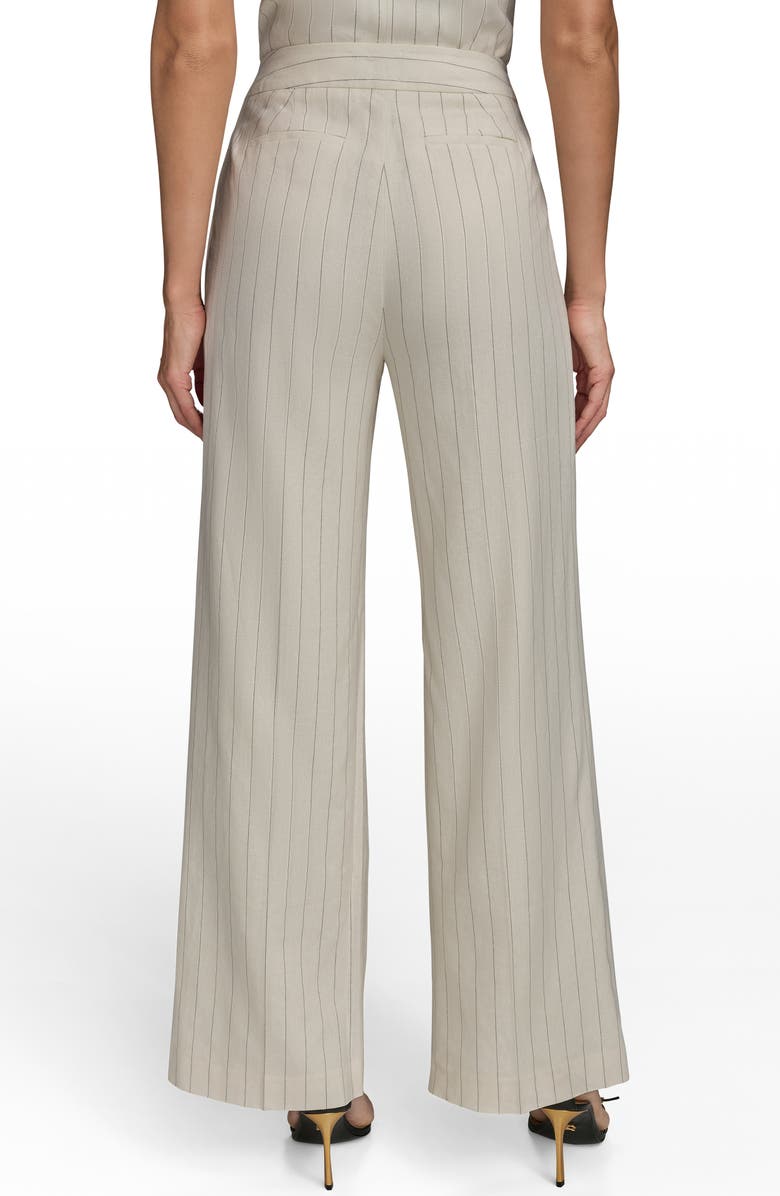 Donna Karan New York Pinstripe Straight Leg Pants, Alternate, color, 