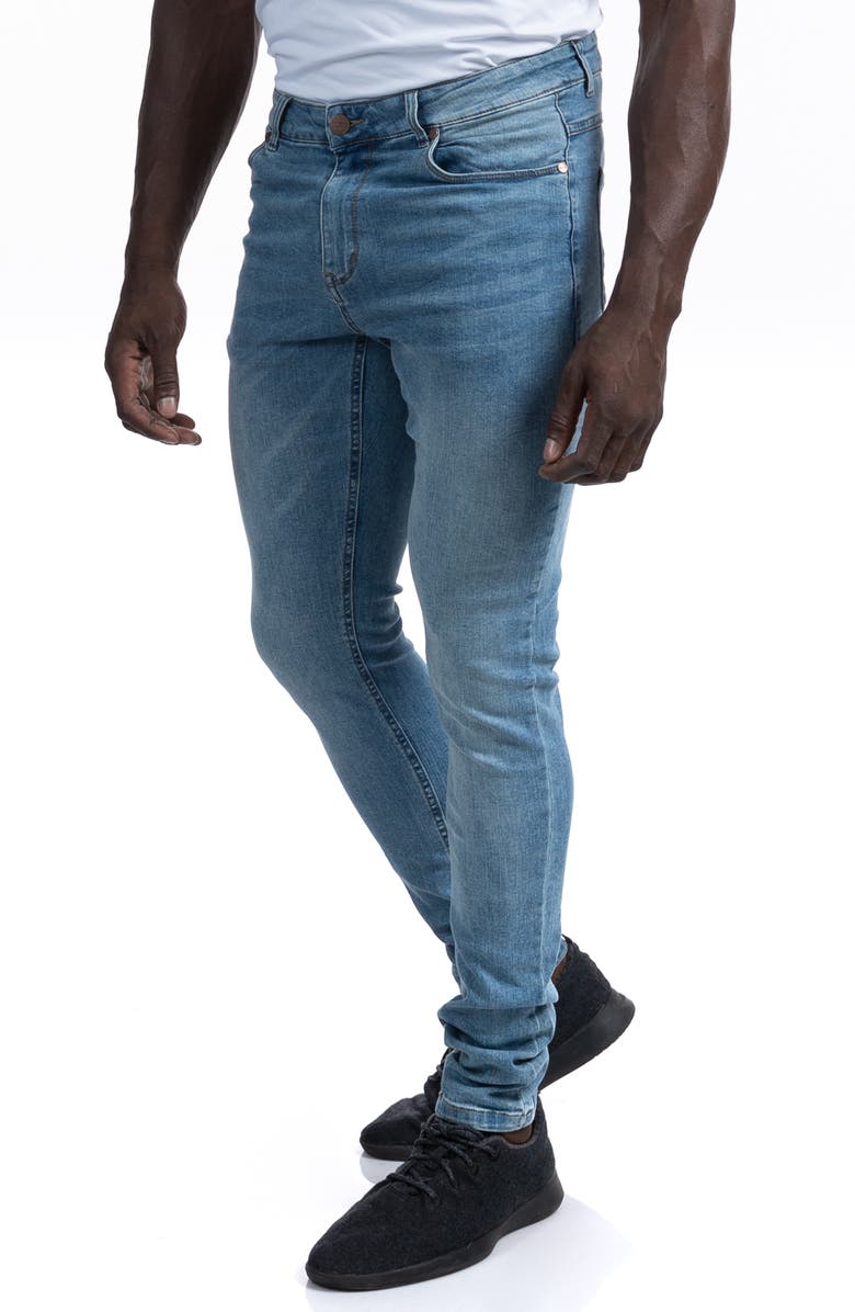 Barbell Apparel Straight Athletic Fit Jeans, Alternate, color, 