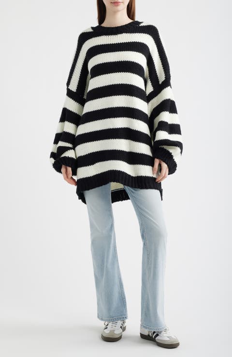 Jailbird Stripe Chunky Knit Sweater