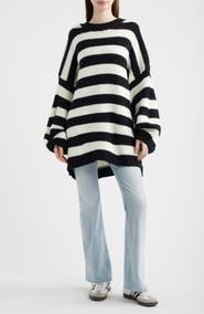Dressed in Lala Jailbird Stripe Chunky Knit Sweater