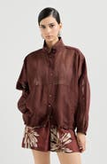 Brunello Cucinelli Cotton organza outerwear jacket