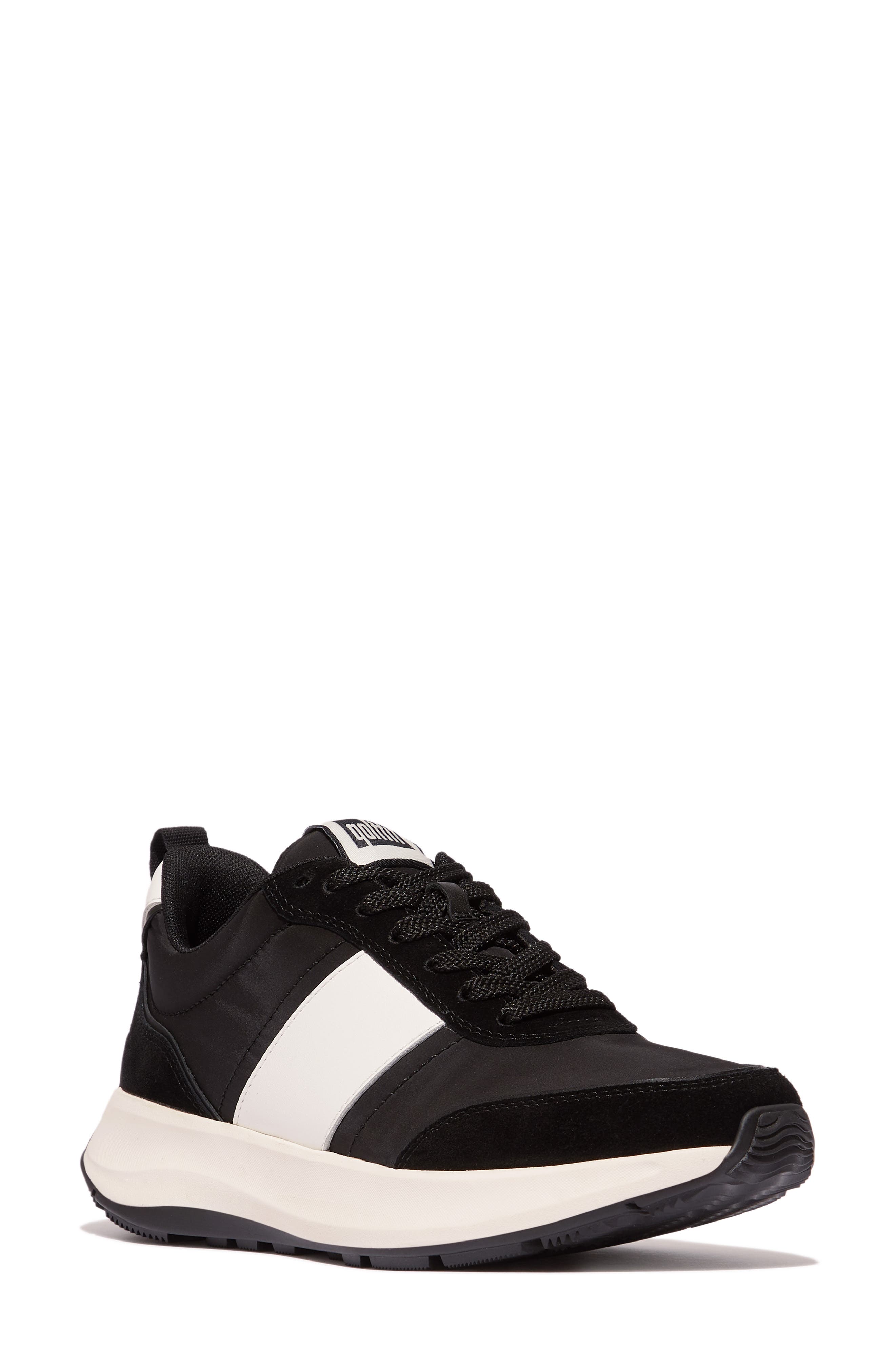 FitFlop F-Mode Sneaker in Black /Black 