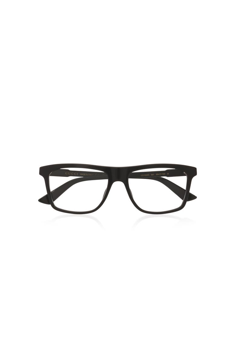 55mm Rectangle optical glasses, Alternate, color, Black