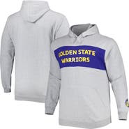 FANATICS Men's Fanatics Branded Heather Gray Golden State Warriors Big & Tall Wordmark Pullover Hoodie