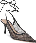 BADGLEY MISCHKA Bari Ankle Wrap Mesh Pump