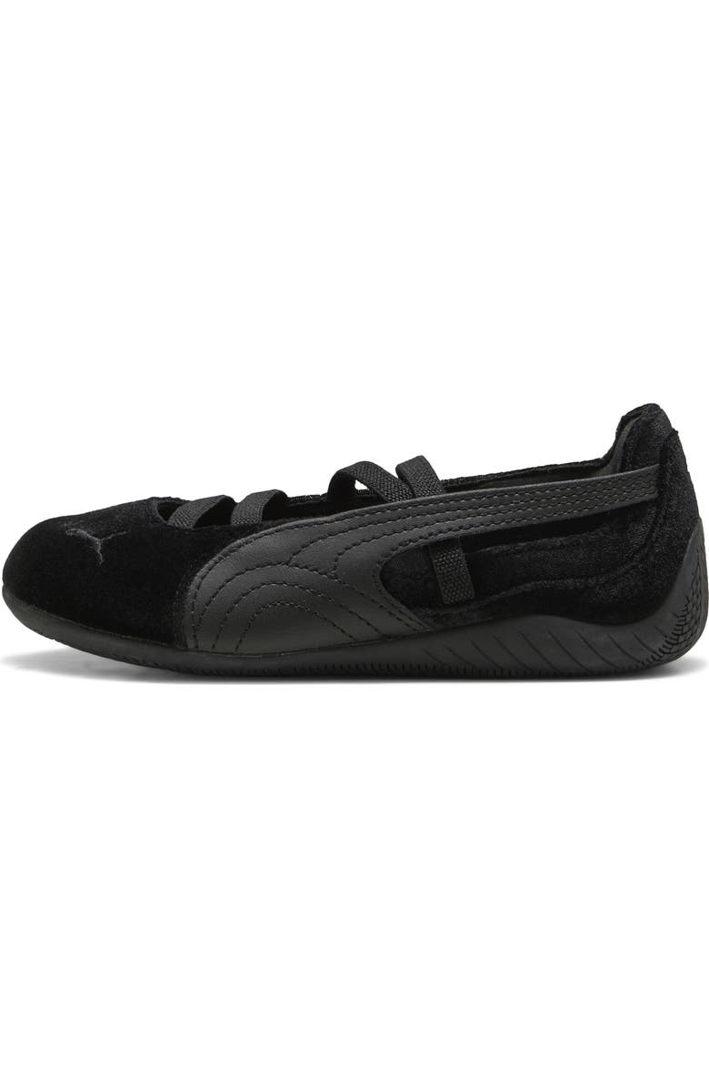 PUMA Kids' Speedcat Ballet Velvet Sneaker, Alternate, color, Black