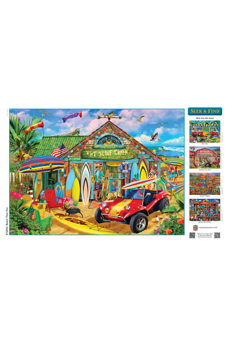 Beach Time Fun 1000 Piece Jigsaw Puzzle, Alternate, color, Multicolor