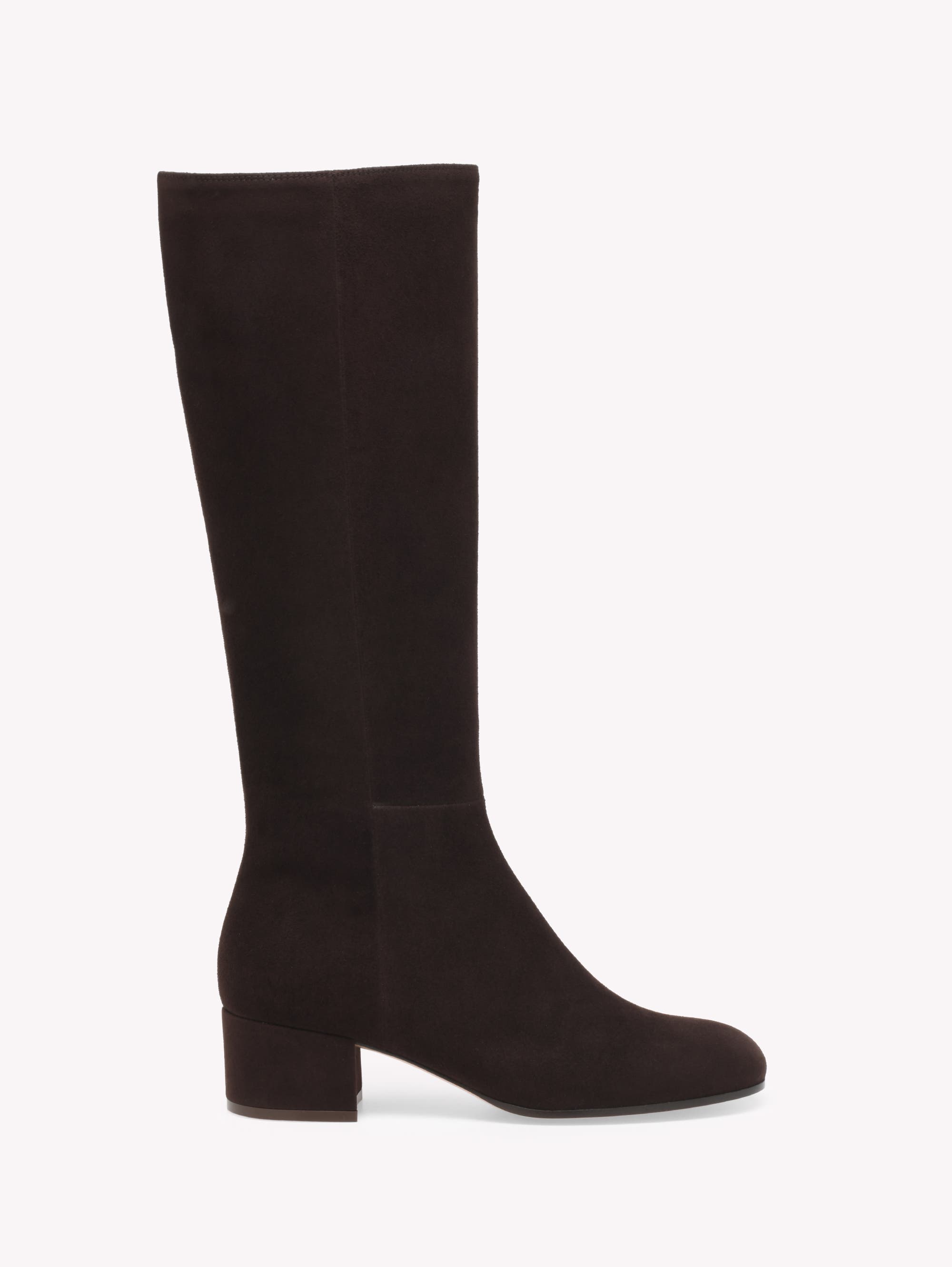 Gianvito Rossi Joelle Boot 45 Boot, Main, color, Brown Suede