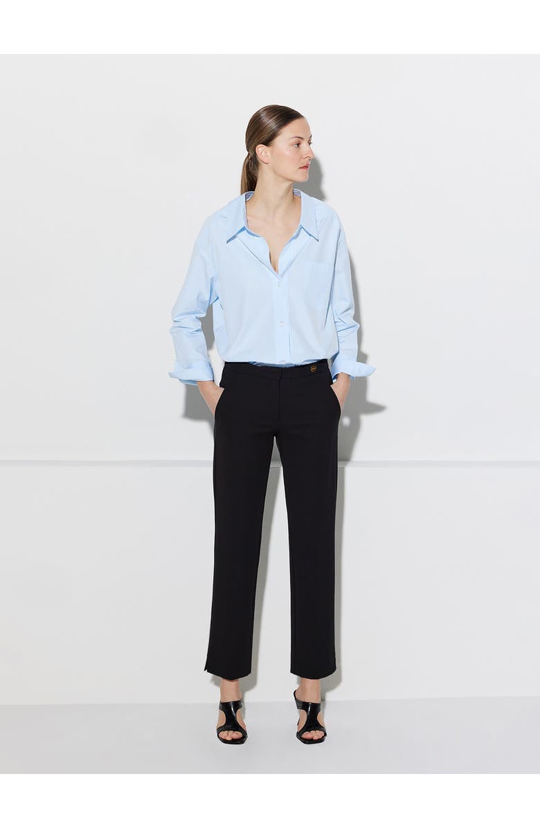 Callas Milano CHARLOTTE Stretch Jersey Cropped Boy Pants, Alternate, color, Black